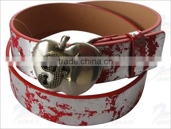 Western style customized mens canvas belt