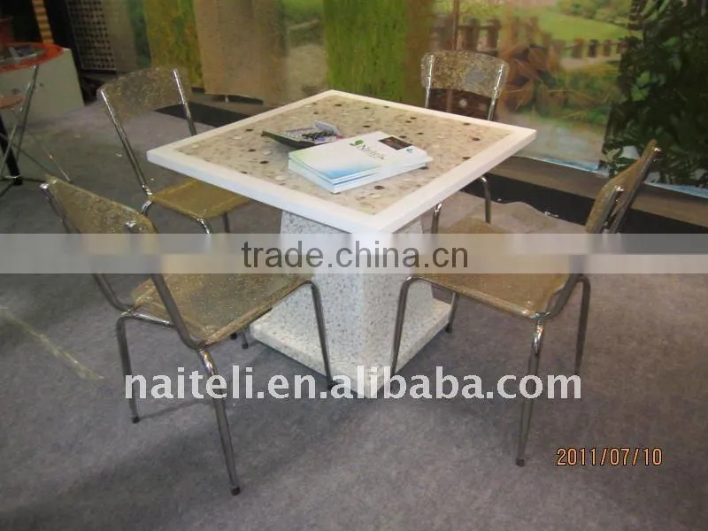 Bamboo Ring Acrylic Wall Panels Modern Reception Counter Hotel Furniture