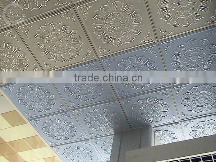 Perforated metal lay in 2x2/600*600 ceiling tiles/lay on ceiling 595*595(ISO9001,CE)