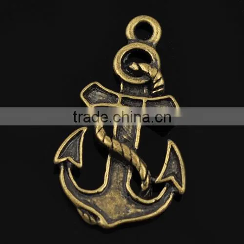 A14175 metal antique silver boots charm for bracelet necklace pendant