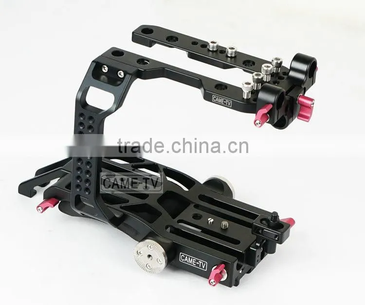 CAME-TV Cage for S ony FS7 Camera HT-FS7-2 15mm Rod Quick Release Plate