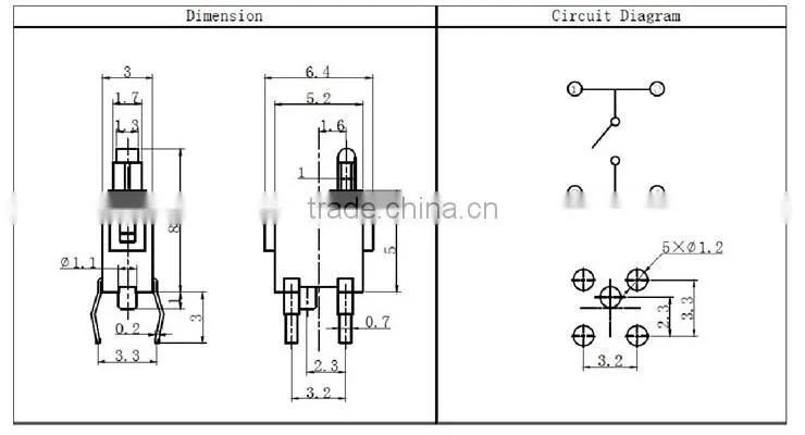 KW01-00 mini limit switch micro switch circuit switching