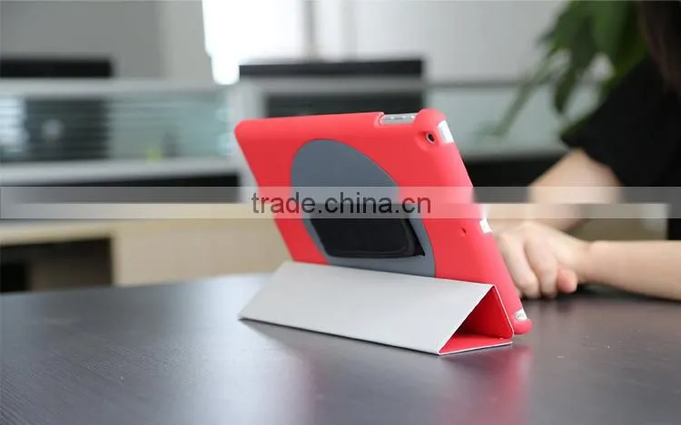 Factory Outlet Handheld case 360 rotation case cover for iPad, hot sales for iPad
