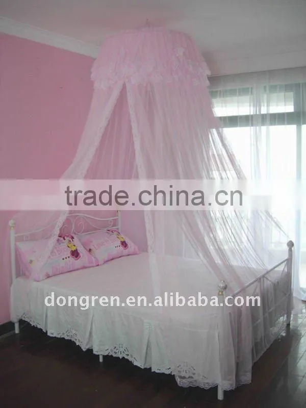 Round mosquito net/ polyester girls bed canopy
