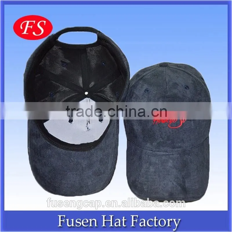 Wholesale Cheap Suede Baseball Hat 6 Panel Plain Blank Suede Baseball Cap