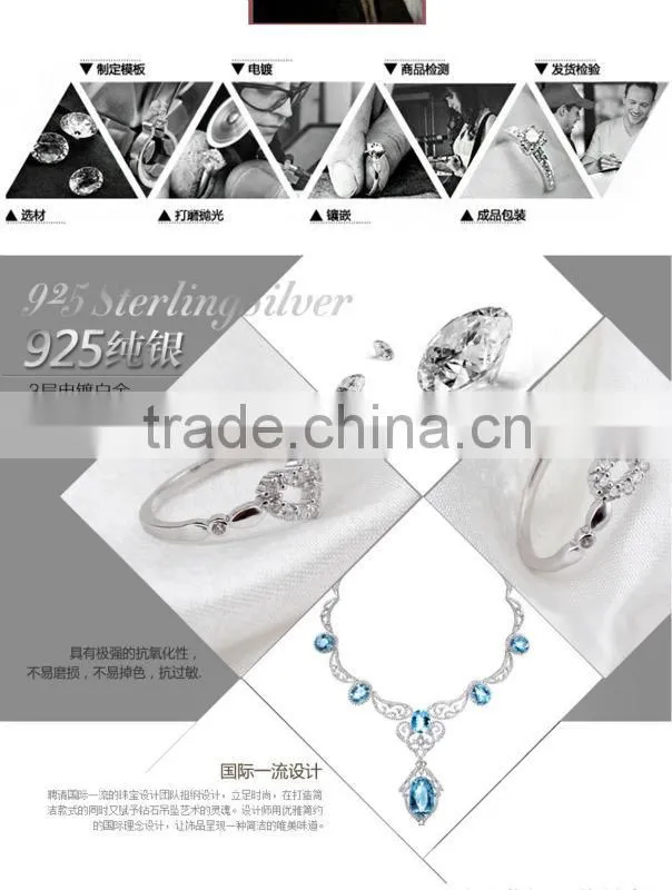 OUXI 2015 summer Fashion 18k rhodium plated ring Y70048