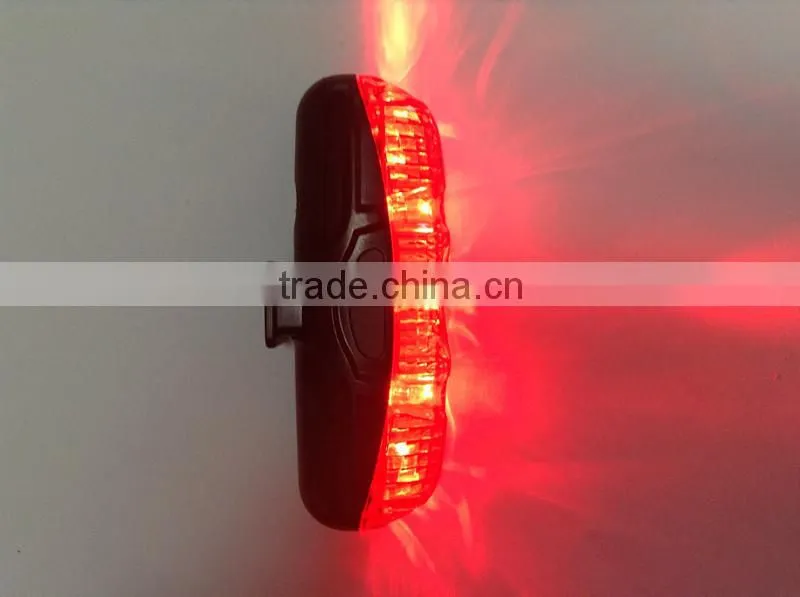 High quality factory direct sale cheap 5 red LED bicycle tail light