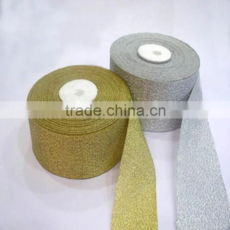 Wholesale Gold Metallic Ribbon For Cake Gift Box Decoration
