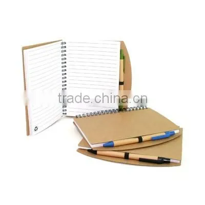 Recycled Kraft Paper Notebook with kraft Pen
