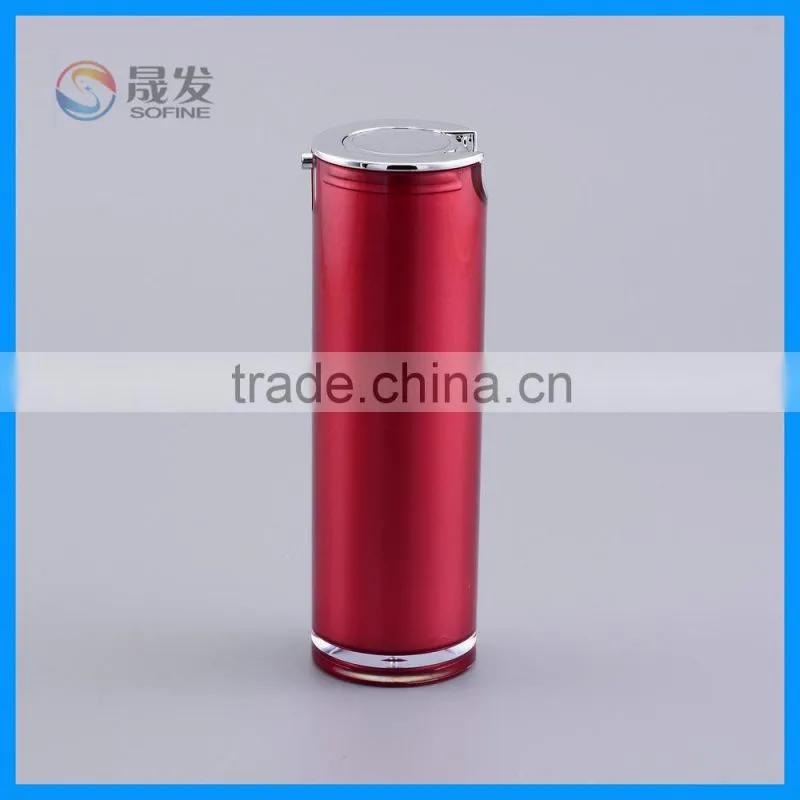 Double wall cosmetic lotion pump bottles
