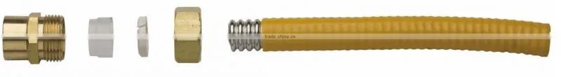 High Quality Taiwan made Corrugated Stainless Steel Flexible Plastic Cover Tube pipe hose