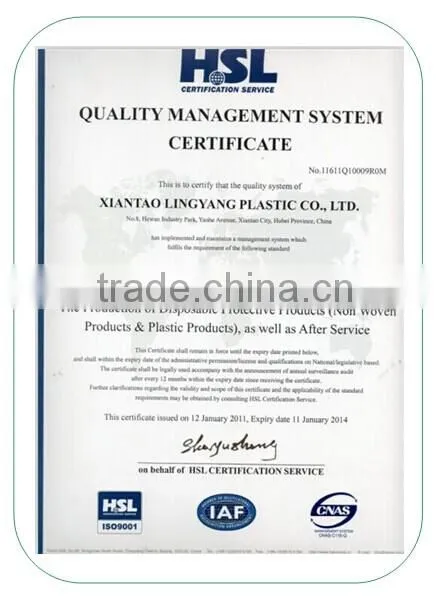 2014 hot selling medical avoiding bacterial disposable coverall