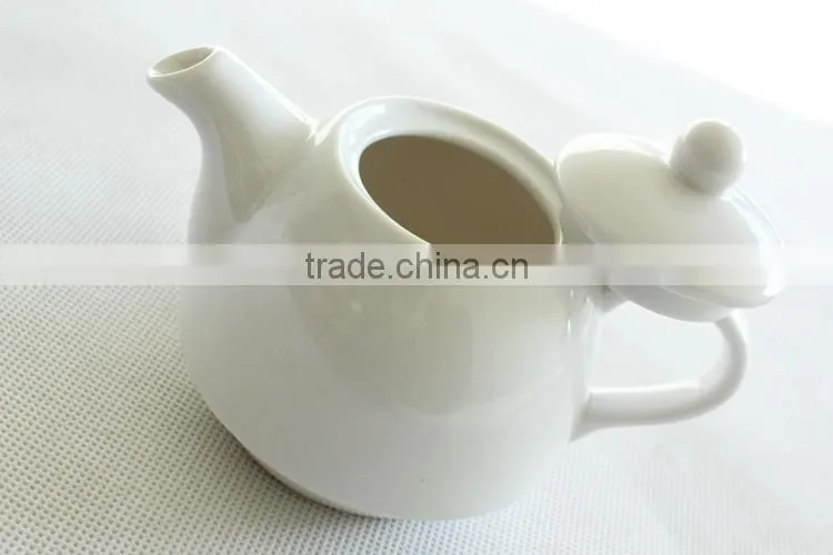 Wholesale customized white ceramic tea set for one person