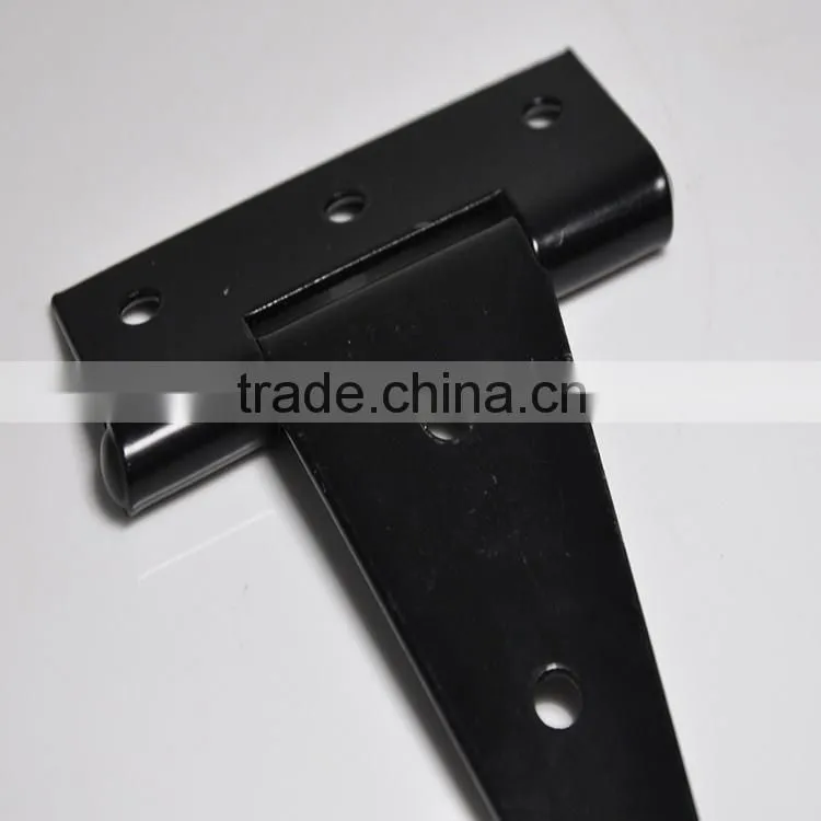 Zinc and black surface double sided real estate door rubber T hinge strip