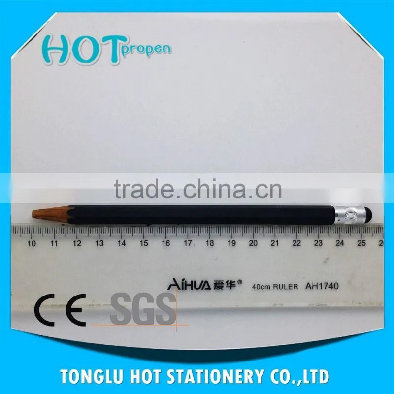 wood pencil style twist screen touch pen