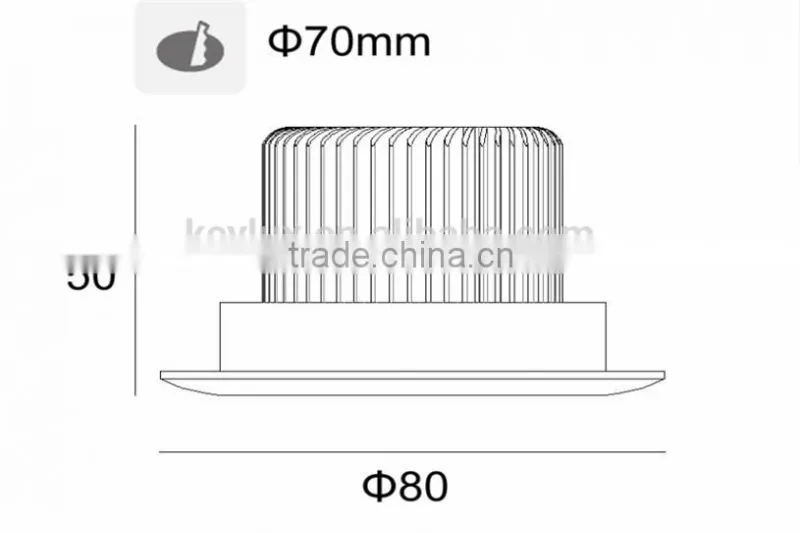 Samsung AC COB No 450LM Need Driver Led Downlight TEC002ND6WB