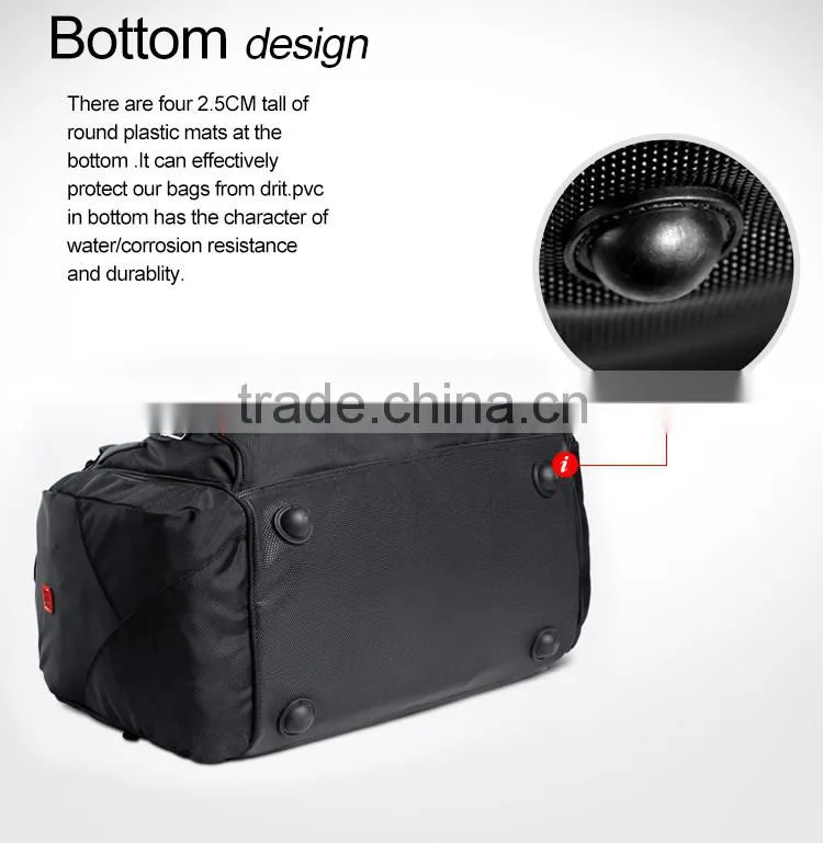 2016 new arrival fashion travel duffle bag GYM bag with water resistant