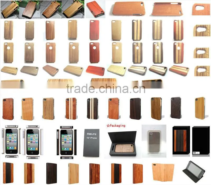 Pure Walnut and Maple Wood Mobile Phone Cover For Iphone5