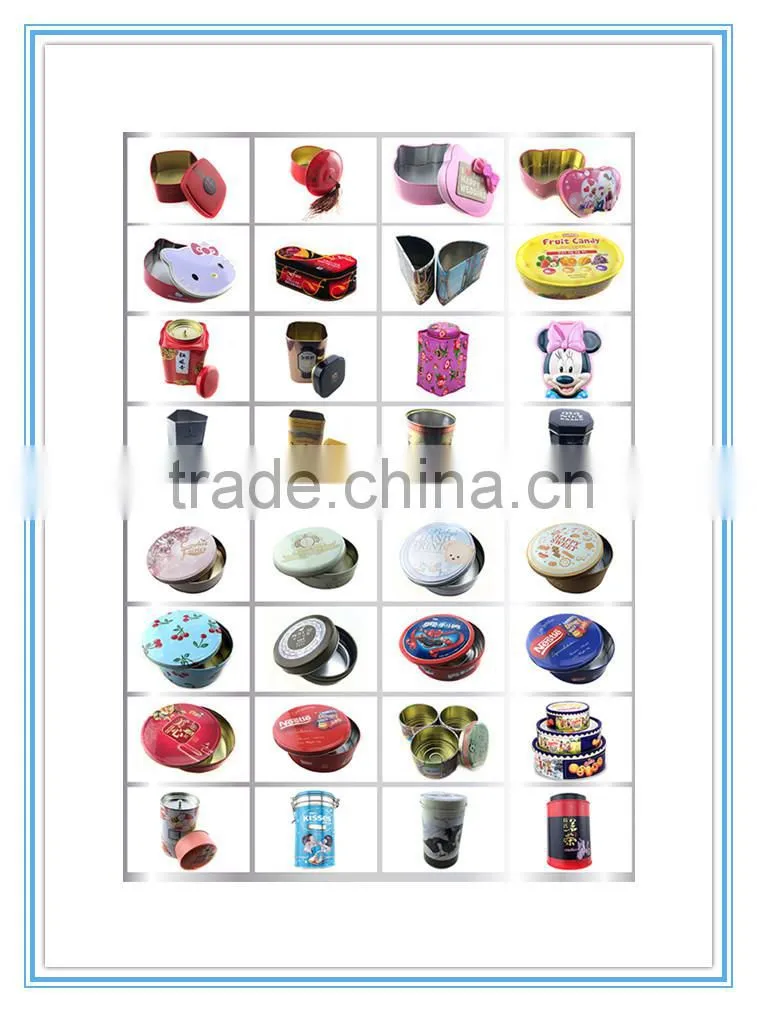 custom hinge tin box square metal boxes for toys