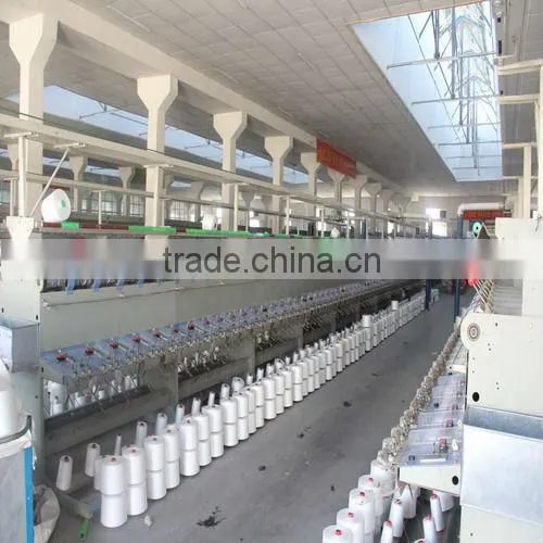 polyester ring spun yarn 40/2 manufacturer in china with various specifications and colors