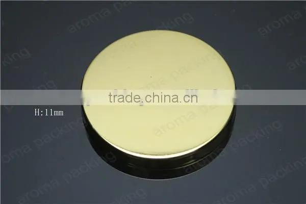 Customized shiny gold candle lid, decorative glass jars lids for wholesale