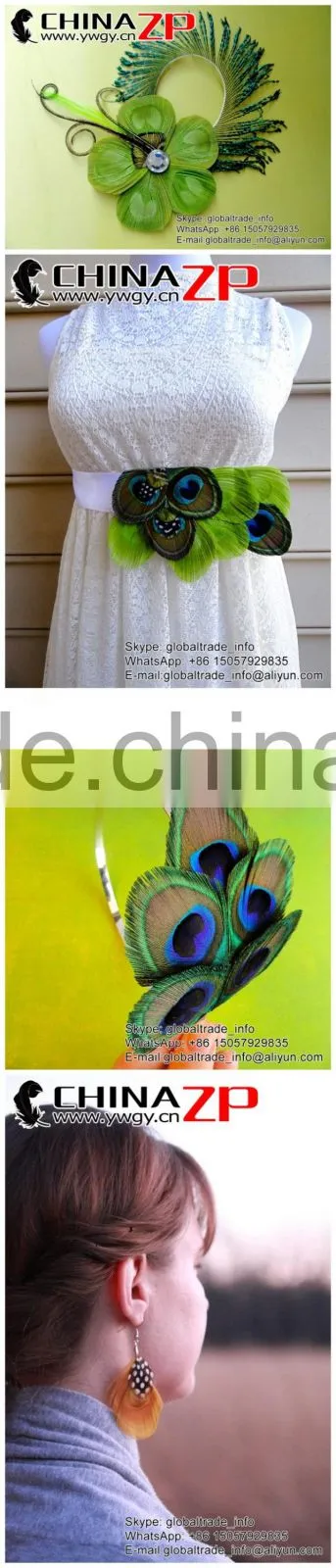 Wholesale handmade trimmed Big Natural Peacock eye Feathers