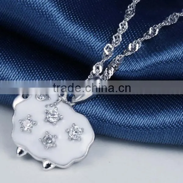 Latest design 925 Sterling Silver chain necklace for women