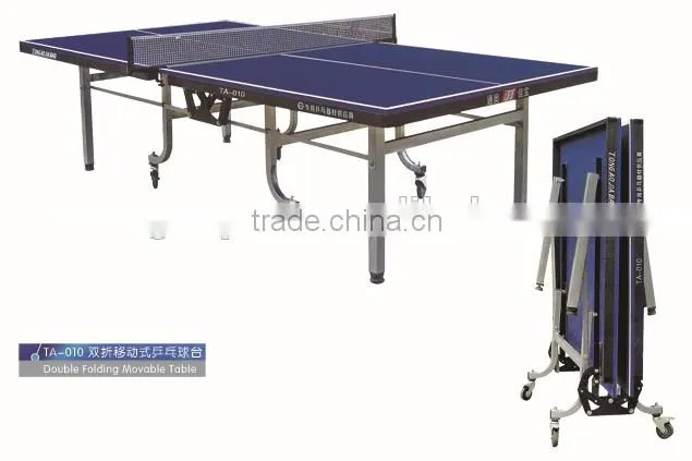 2016 New design blue color folded portable pong table