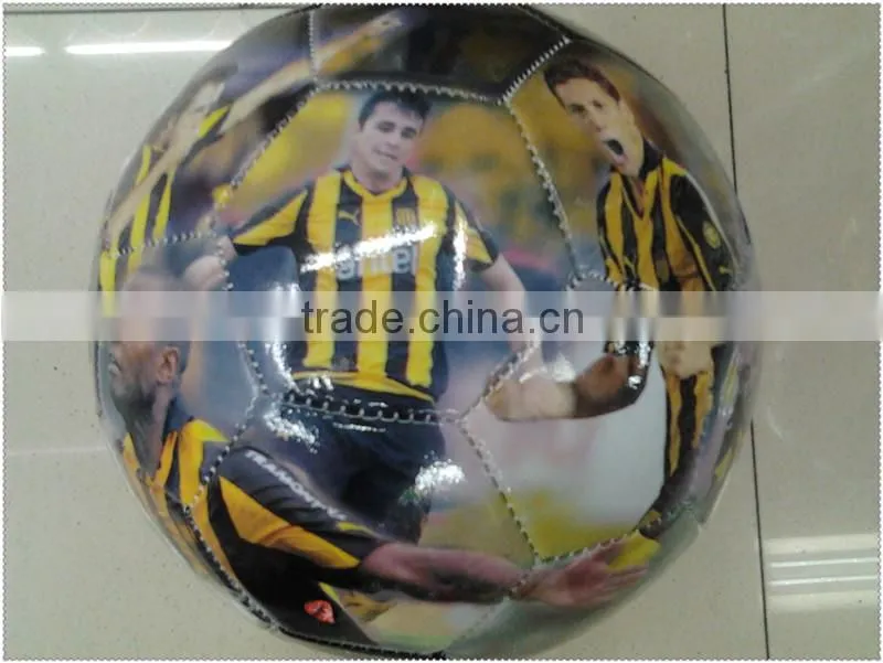 customized star face photo soccer ball/football for promotion