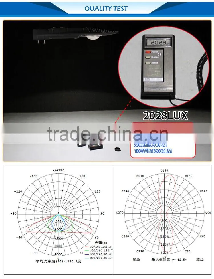 China supply high quality competitive price 30W,50W dustproof and waterproof two optical design long life led street light