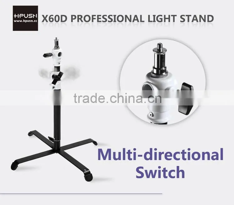 Background heavy duty ground light stand with white connector