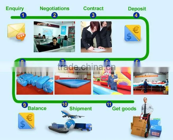Popular sale inflatable floating water slide