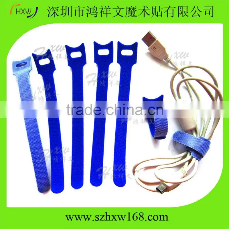 Wholesale Colored 12*150mm 10pcs per polybag Hook And Loop cable tape