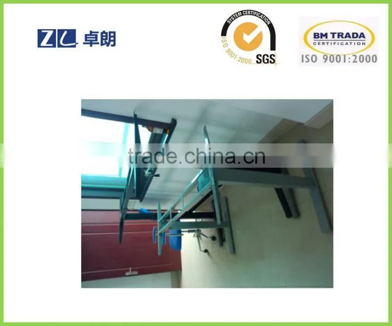 Lifting adjustable table frame for office desk by hand