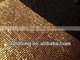 China wire mesh sequin knit fabric for curtain drapery