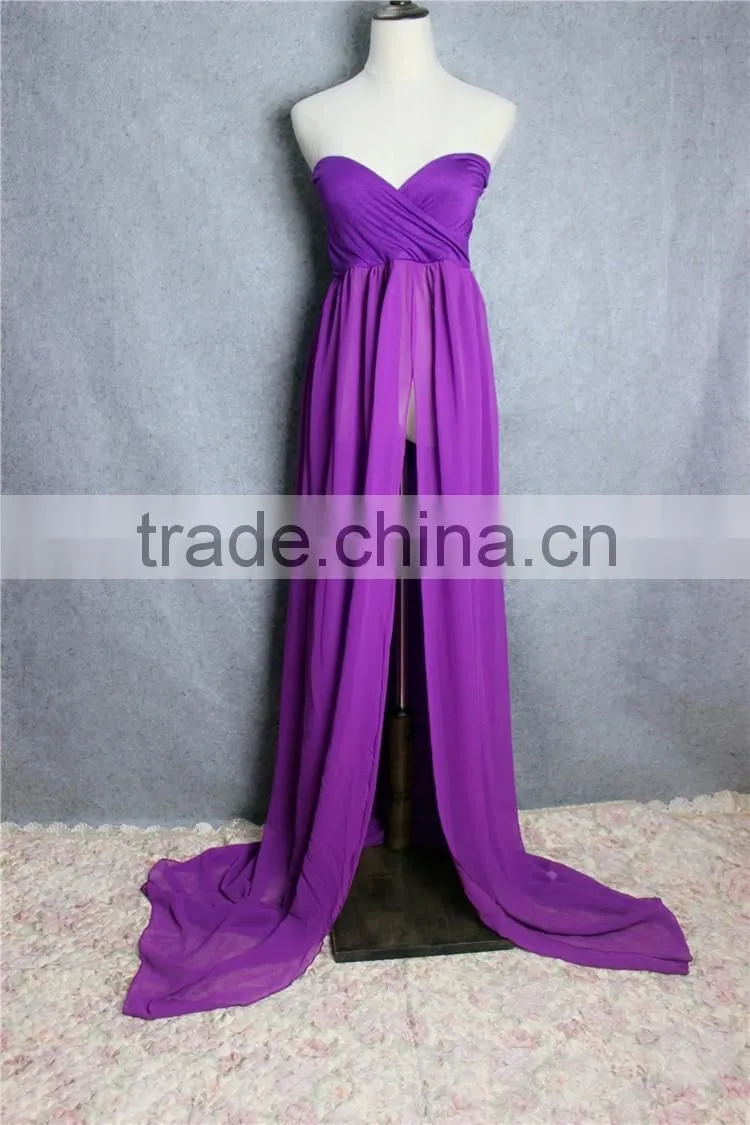 Fancy Photography Maternity Dress Pregnant Clothes Maxi Chiffon Dress
