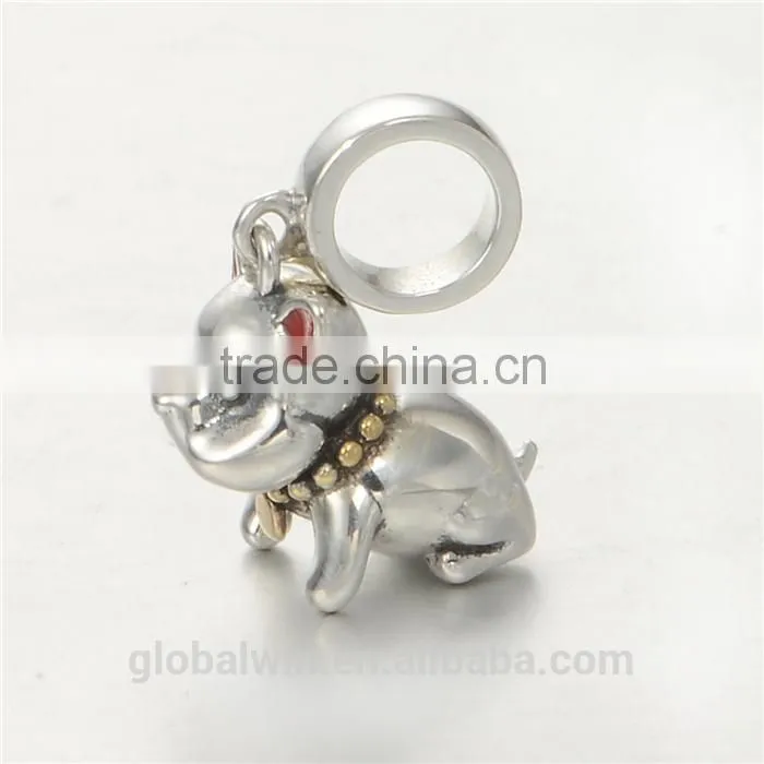 Dog Metal Charms European Charm Bracelet Necklace 100% Real 925 Sterling Silver S191 Best Gifts For You Or Friends