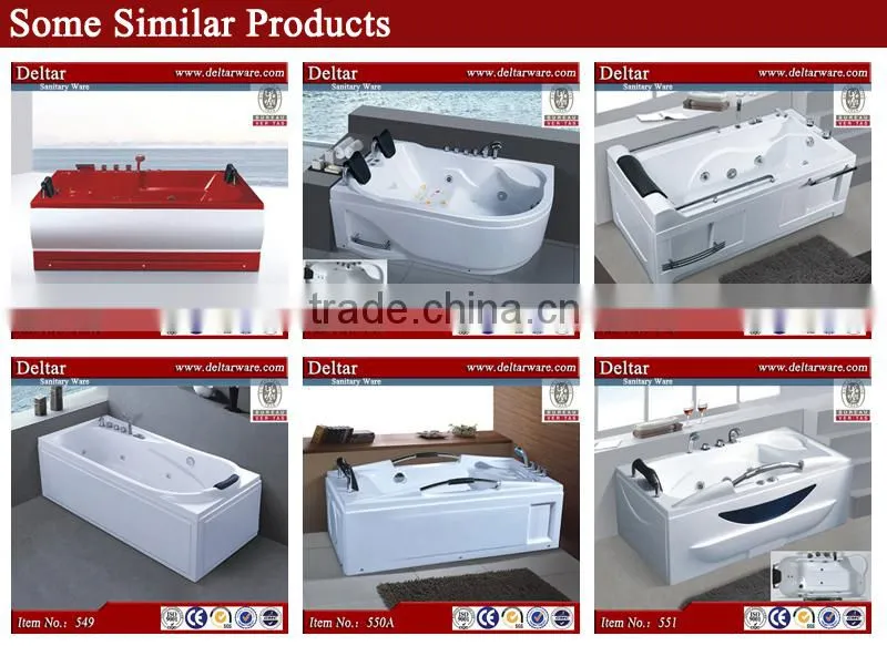 custom design whirlpool bathtub, small bathroom bathtub massage function, kinds of best bathtub for bathroom
