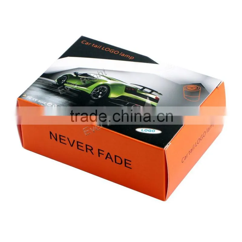 Car styling universal car tail logo light c-ree 3w LED plate welcome lights laser projector logo light