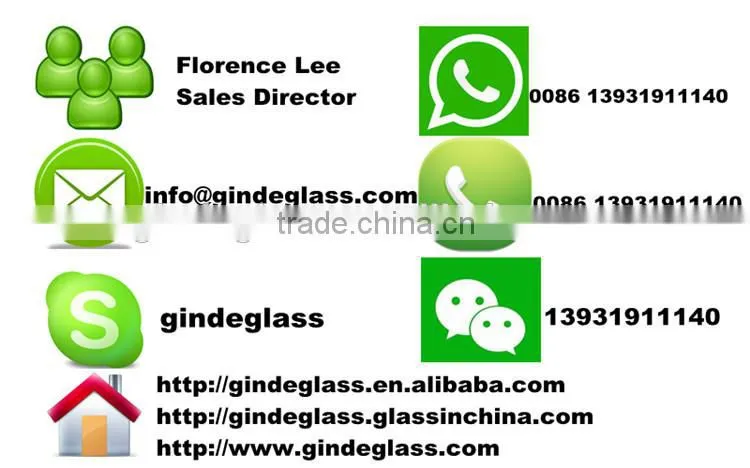 ceramic fritted glass can be tempered laminated decorative glass