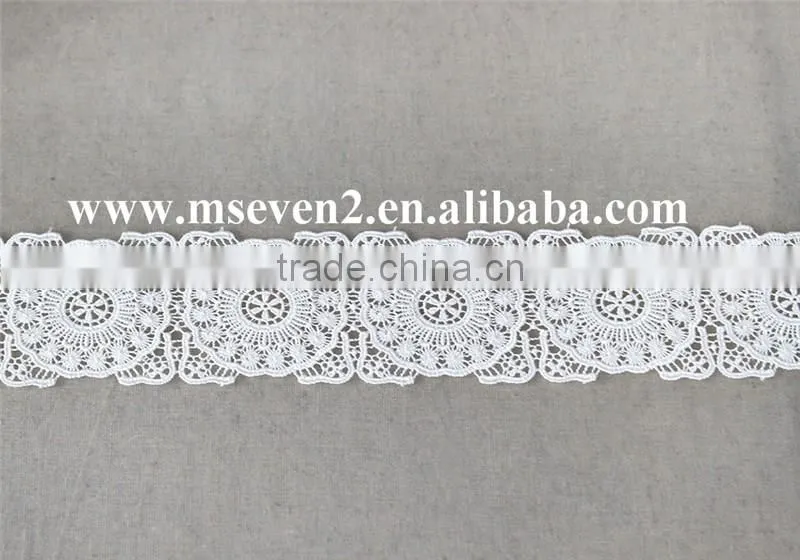 good price 100% polyester guipure lace trim liturgical lace trim bridal lace trim