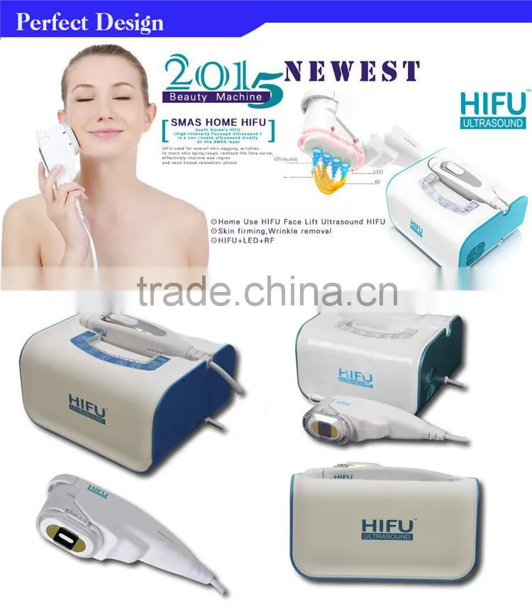 The most popular international portable hifu face lift beauty treatment machine at home
