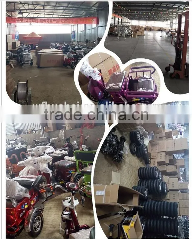 China Factory Export Three Wheel Electric Tricycle Cargo Bike 48V 500W