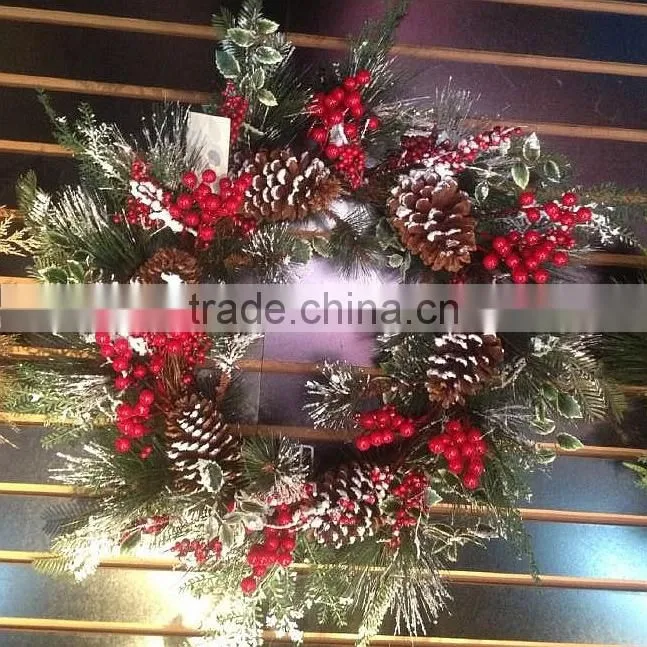 wholesale 80cm european style silver christmas garland