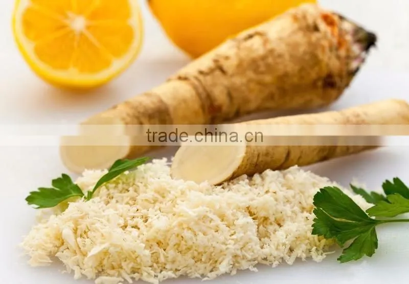 carton packing horseradish flakes exported to Europe