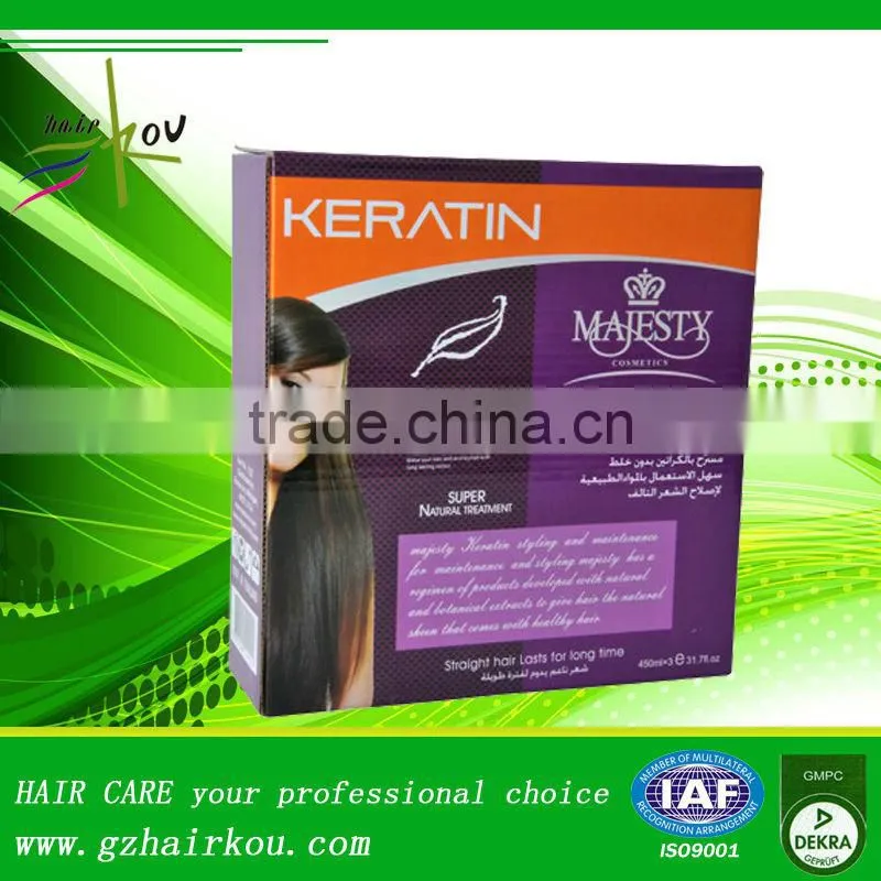 Smoothes and eliminates frizz Brazilian keratin straight hair cream treatment