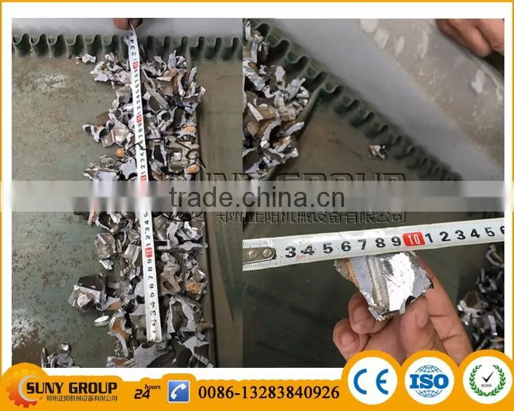 Car shell/ waste tyre shredder whole engine shredder for sale