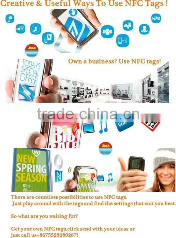 Customized logo passive nfc rfid tag