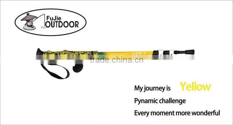 2015 Comfortable Camo EVA Handle Retractable Telescopic Hiking Cane