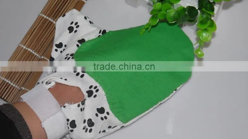 2015 pet dog cleaning grooming gloves
